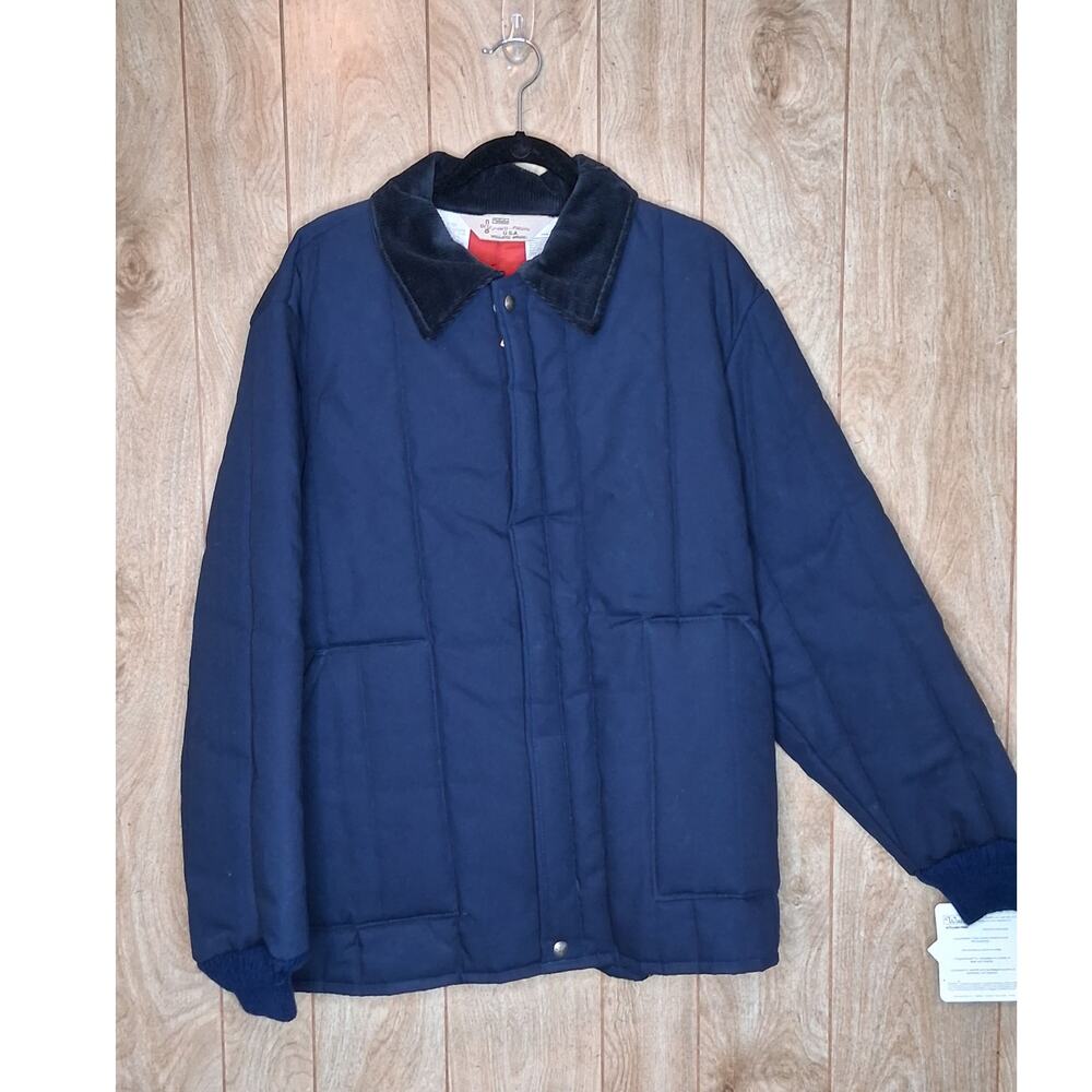 NWT Walls Vintage Blizzard-Pruf Navy Insulated Barn Jacket Size XL Made In USA